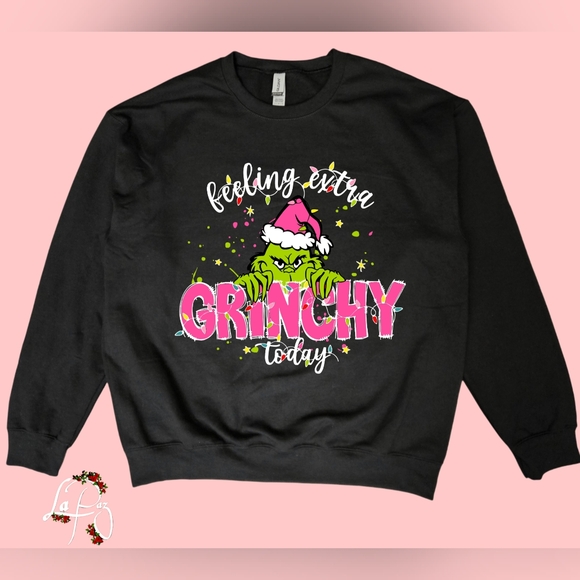 Hot Topic Sweaters - Feeling extra grinchy sweatshirt